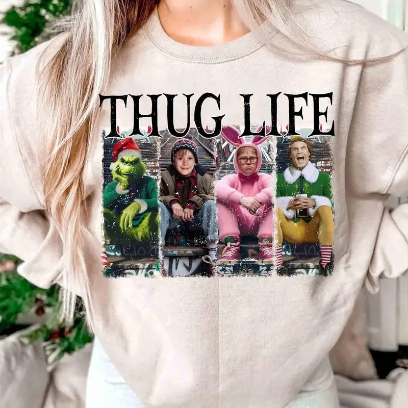 Thug Life Story Bunny Funny 90s - Adult & Kids T-Shirts, Sweatshirts & Hoodies apparel design preview 1