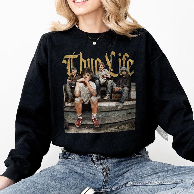 Thuuug L1fe Golden - Adult & Kids T-Shirts, Sweatshirts & Hoodies apparel design preview 1