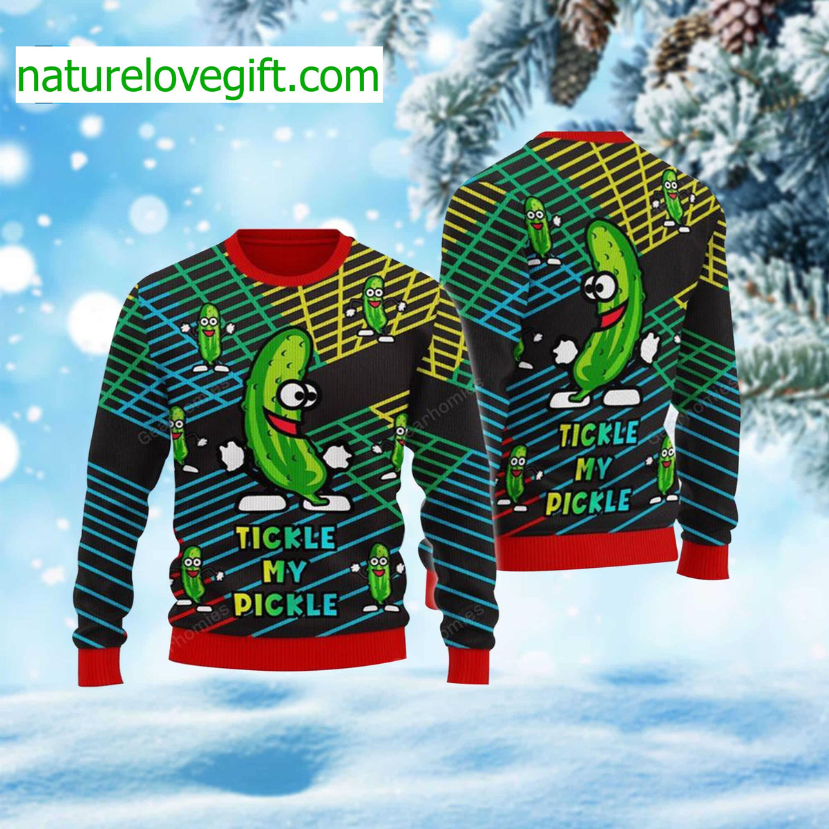 Tickle My Pickle 1183413 Ugly Christmas Sweater - Holiday Gift product image
