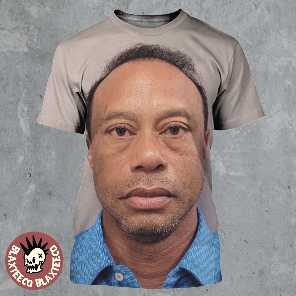 Tiger Woods DUI Mugshot All Over Print - Adult & Kids T-Shirts, Sweatshirts & Hoodies apparel design preview 1