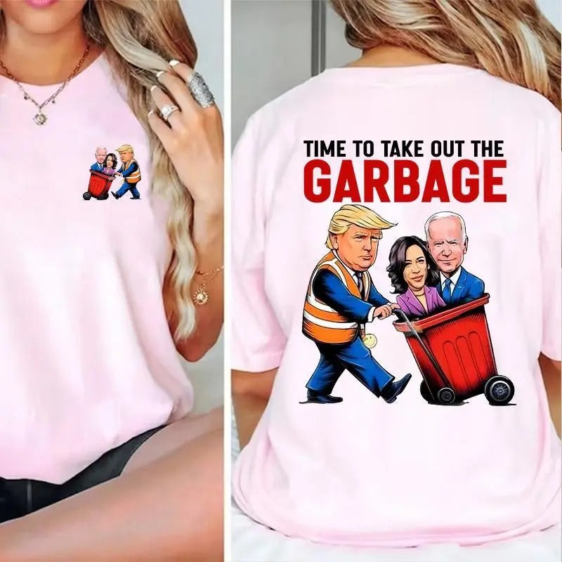 Time Take Out Garbage Trumpp 01NOV24TT3 Cotton Top - Adult & Kids T-Shirts, Sweatshirts & Hoodies apparel design preview 1