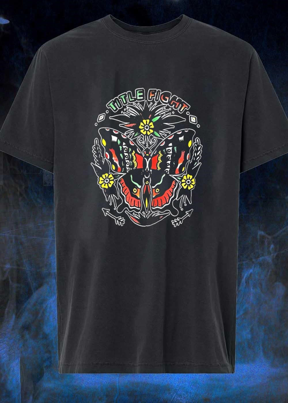 Title Fight butterfly flowers - Adult & Kids T-Shirts, Sweatshirts & Hoodies apparel design preview 1