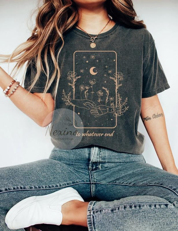 Whatever End Acotar Throne Glass Flower Quote Bookish - Adult & Kids T-Shirts, Sweatshirts & Hoodies apparel design preview 1