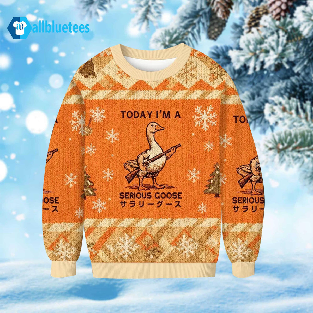 Today I’m A Serious Goose Ugly Christmas Sweater - Holiday Gift product image