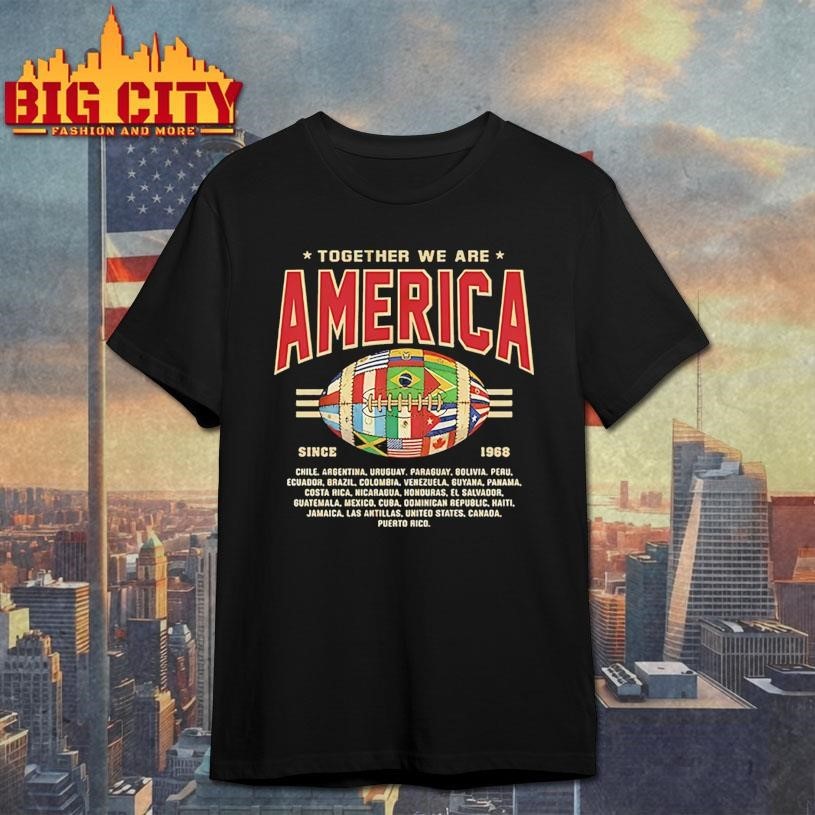 Together We Are America American Football - Adult & Kids T-Shirts, Sweatshirts & Hoodies apparel design preview 1