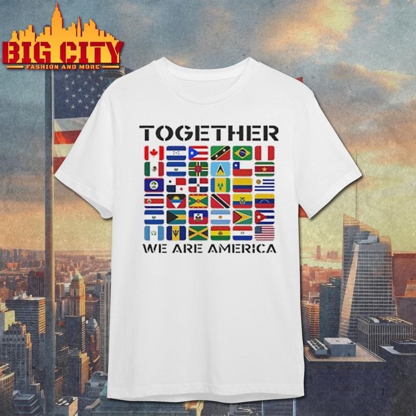 Together We Are America Flags - Adult & Kids T-Shirts, Sweatshirts & Hoodies apparel design preview 1