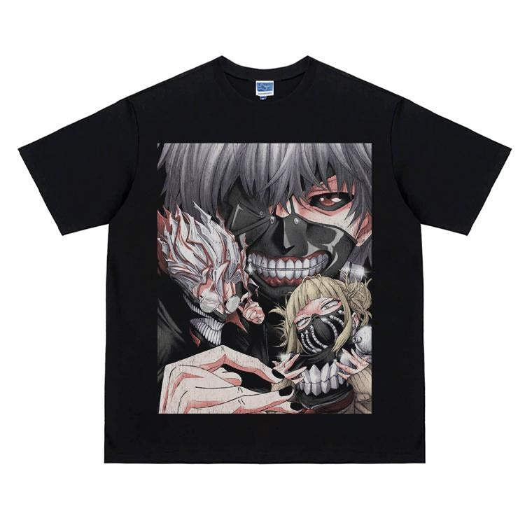 Tokyo Ghoul Three Evils" Vintage Anime 100% Cotton - Adult & Kids T-Shirts, Sweatshirts & Hoodies apparel design preview 1