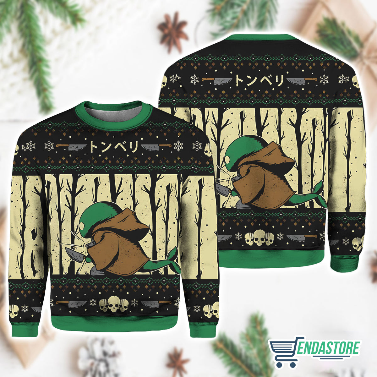 Tonberry Chefs Knife Final Fantasy 3D Ugly Christmas Sweater - Gift Idea product image 2