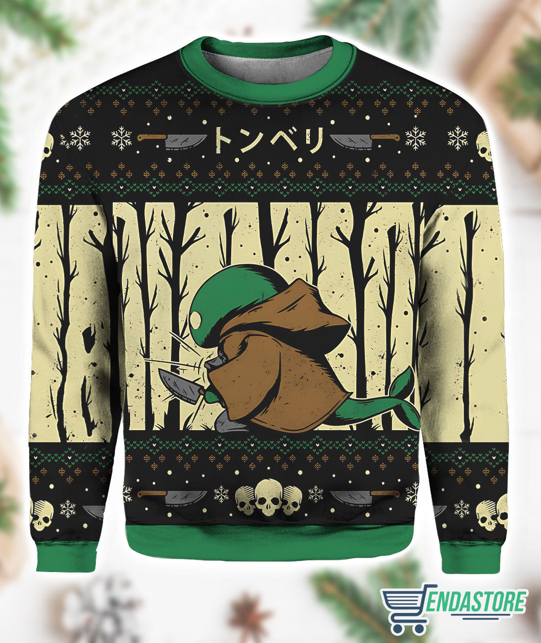 Tonberry Chefs Knife Final Fantasy 3D Ugly Christmas Sweater - Gift Idea product image 4