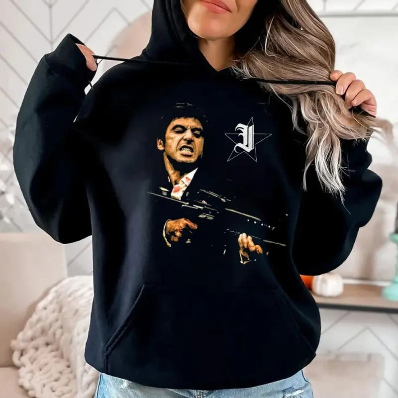 Tony Montana Scarface Jumbo Fleece - Adult & Kids T-Shirts, Sweatshirts & Hoodies apparel design preview 1