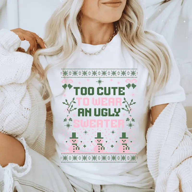 Too Cute Ugly Soft Short Sleeve - Adult & Kids T-Shirts, Sweatshirts & Hoodies apparel design preview 1