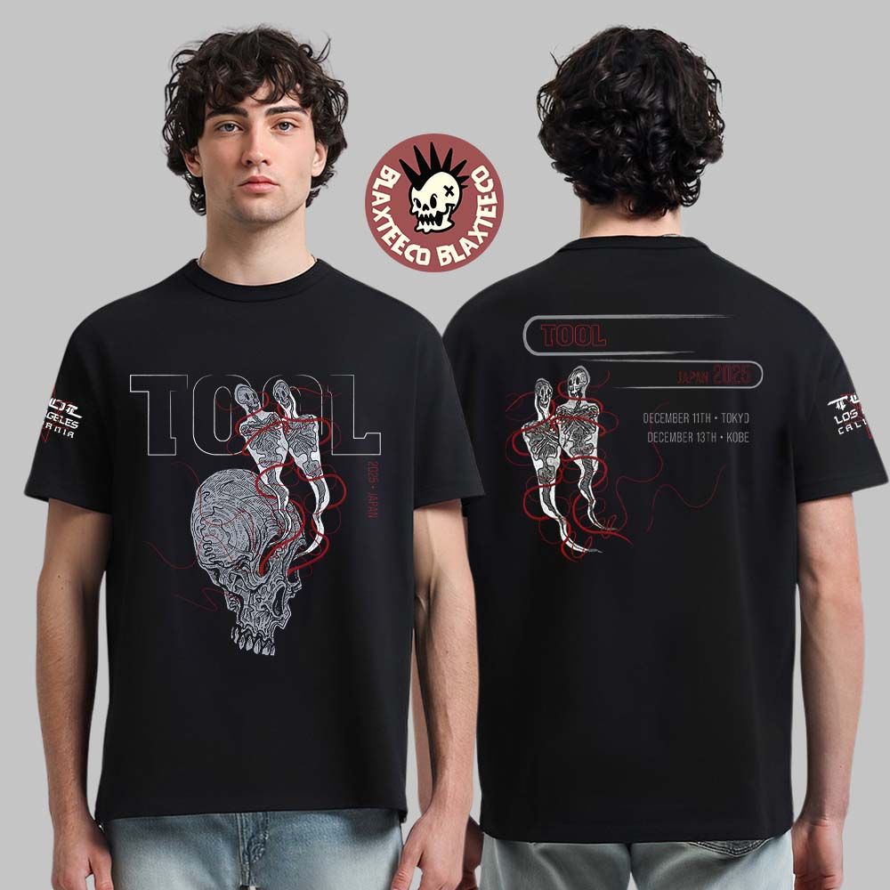 Tool 2025 Japan Tour Event Merch With Dates Back - Adult & Kids T-Shirts, Sweatshirts & Hoodies apparel design preview 1