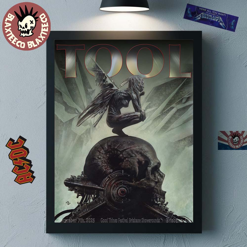 Tool Brisbane Australia 2025 Event Poster At Good - Adult & Kids T-Shirts, Sweatshirts & Hoodies apparel design preview 1
