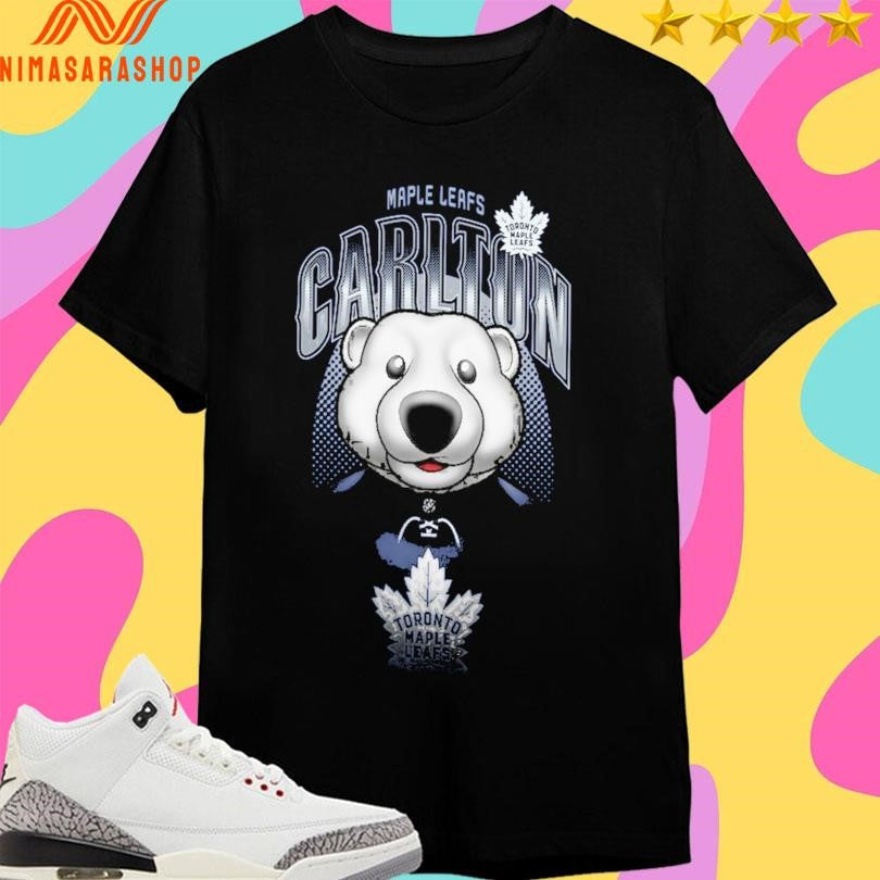 Toronto Maple Leafs Carlton Outerstuff Blue Mascot - Adult & Kids T-Shirts, Sweatshirts & Hoodies apparel design preview 1