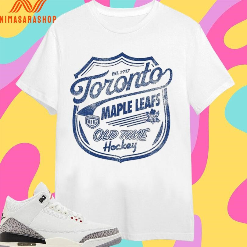 Toronto Maple Leafs Old Time Hockey ’47 Cream - Adult & Kids T-Shirts, Sweatshirts & Hoodies apparel design preview 1
