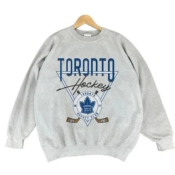 Toronto Maple Leafs College Hockey Retro Vintage - Adult & Kids T-Shirts, Sweatshirts & Hoodies apparel design preview 1