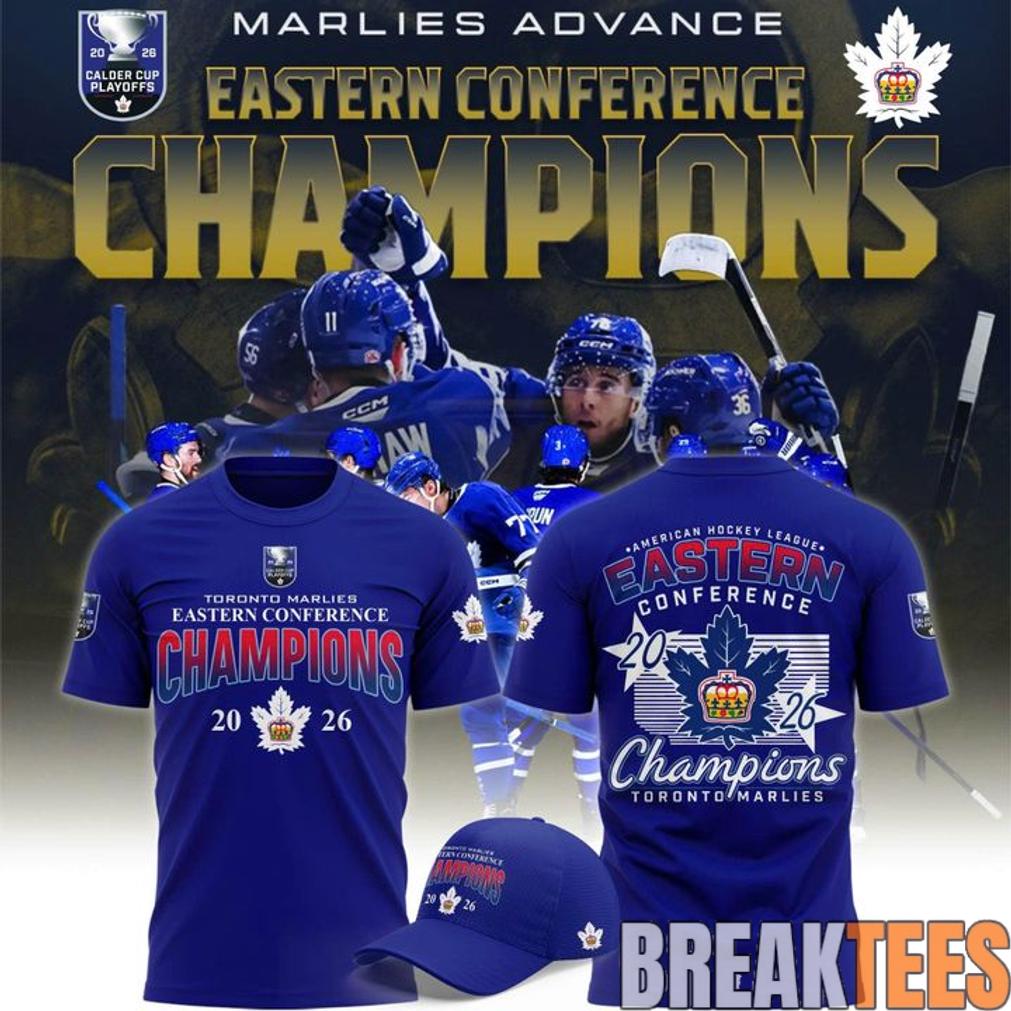 Toronto Marlies 2026 AHL Eastern Conference Champions - Adult & Kids T-Shirts, Sweatshirts & Hoodies apparel design preview 1