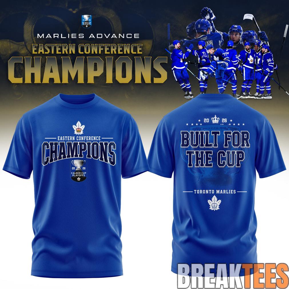 Toronto Marlies AHL 2026 Eastern Conference Champions - Adult & Kids T-Shirts, Sweatshirts & Hoodies apparel design preview 1