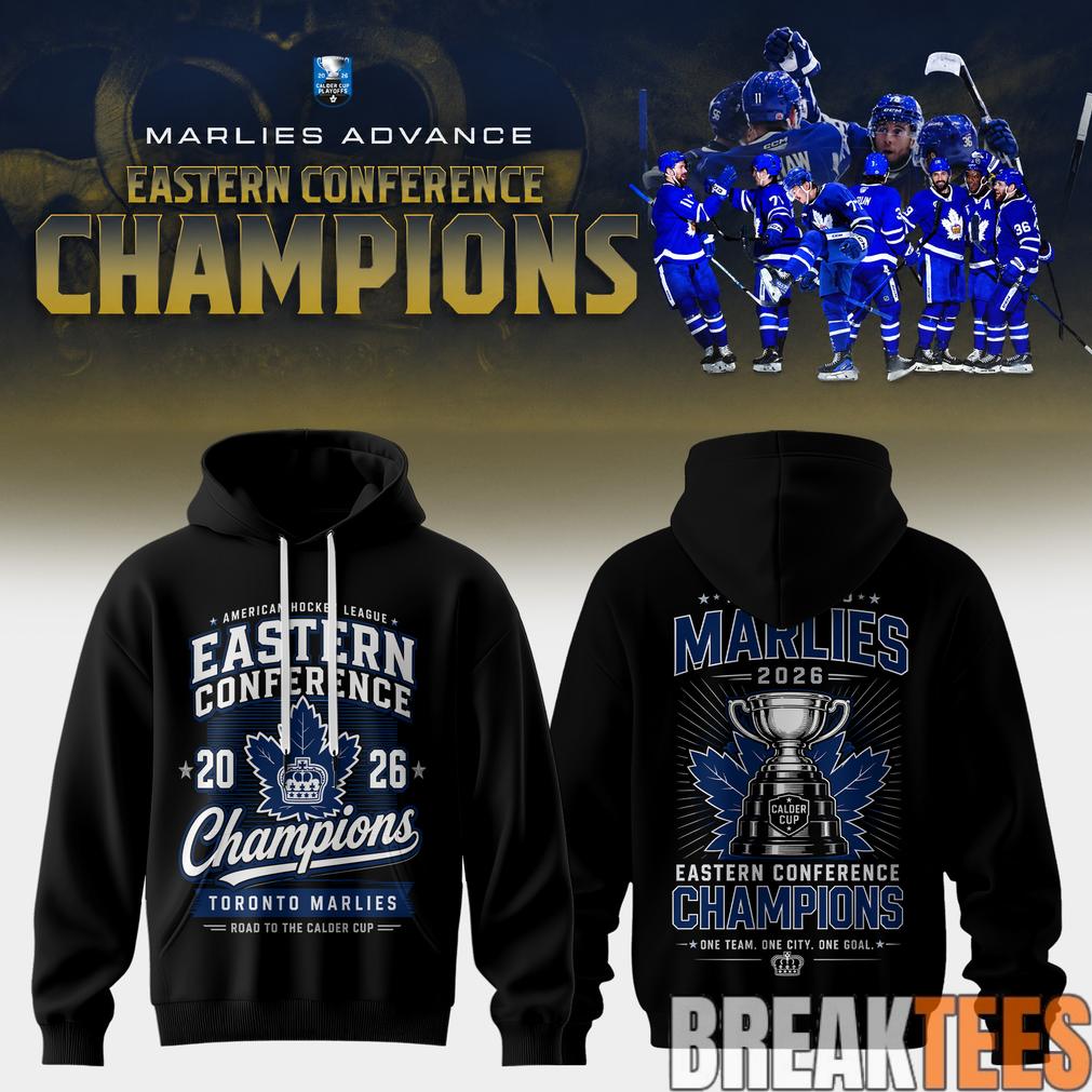 Toronto Marlies AHL 2026 Eastern Conference Champions - Adult & Kids T-Shirts, Sweatshirts & Hoodies apparel design preview 1