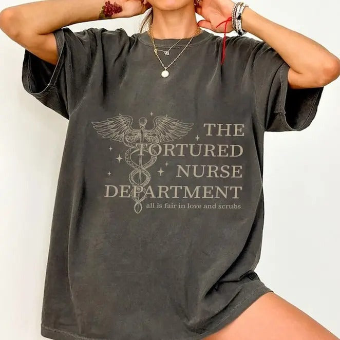 Tortured Nurses Department Funny Nurse Trending Memes - Adult & Kids T-Shirts, Sweatshirts & Hoodies apparel design preview 1