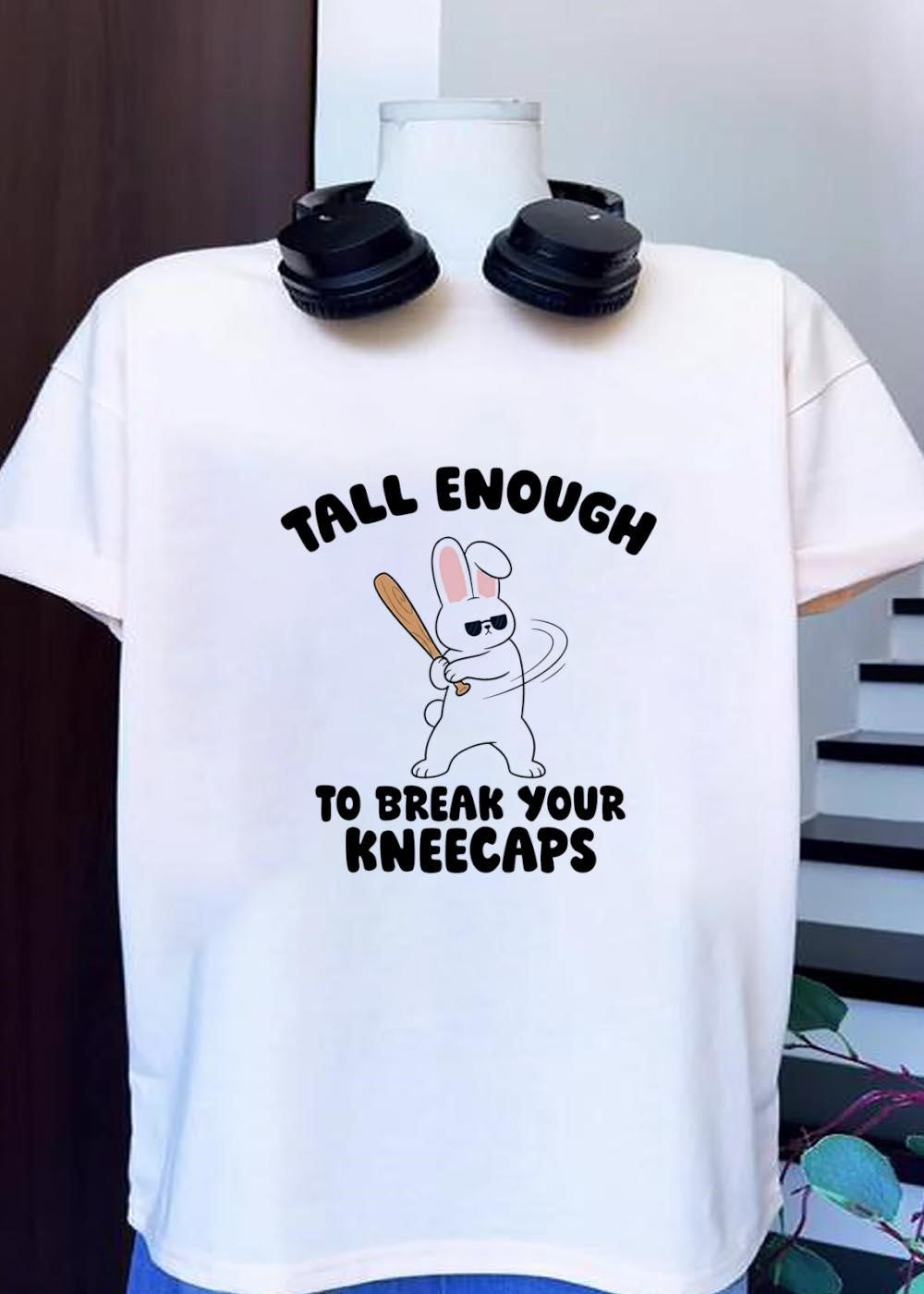 Tough Bunny Swinging Bat Tall Enough to Break Your - Adult & Kids T-Shirts, Sweatshirts & Hoodies apparel design preview 1