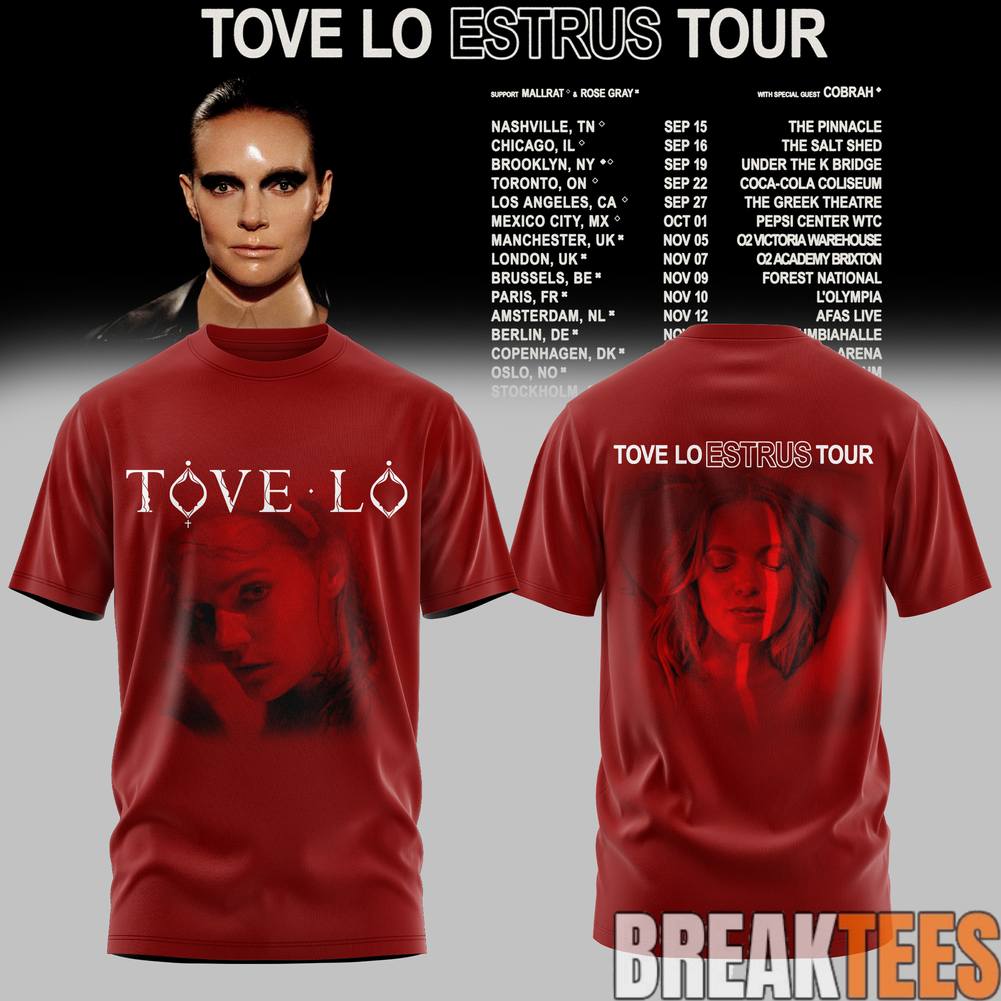 Tove Lo ESTRUS Tour 2026 - Adult & Kids T-Shirts, Sweatshirts & Hoodies apparel design preview 1