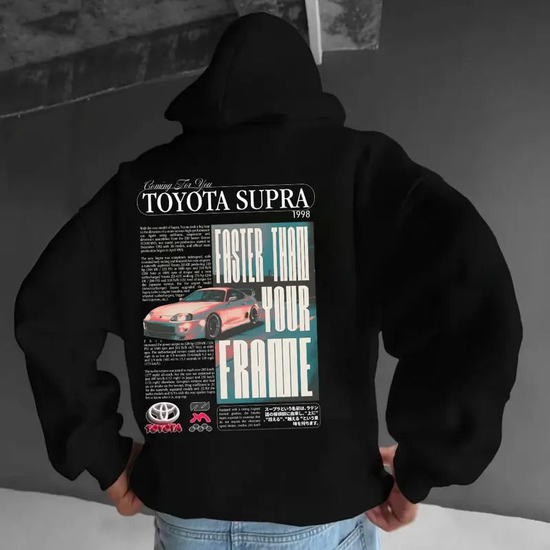 Toyota Supra Menswear Street Racing Car Boyfriend - Adult & Kids T-Shirts, Sweatshirts & Hoodies apparel design preview 1