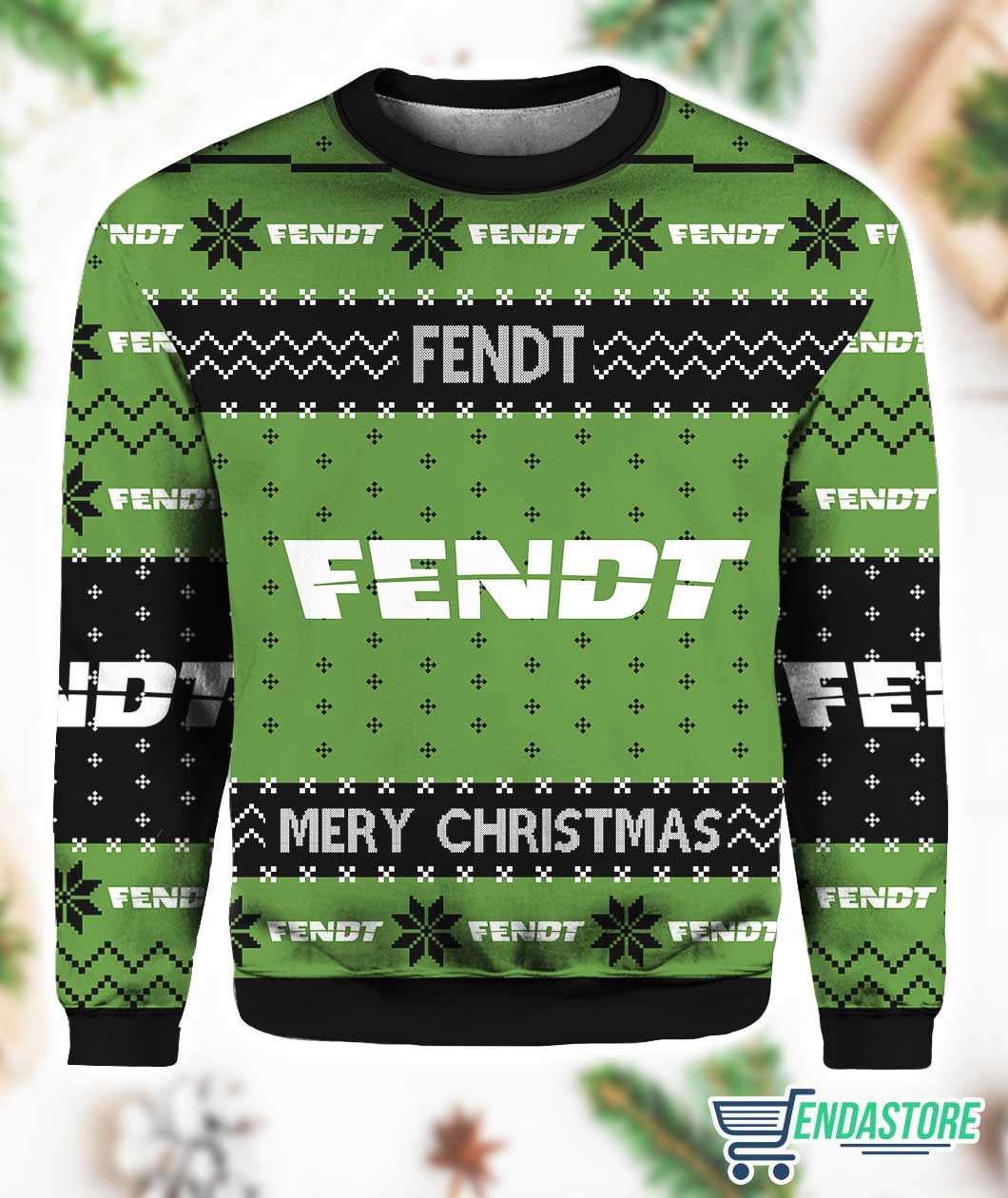 Tractor Fendt 3D Ugly Christmas Sweater - Holiday Gift product image 3