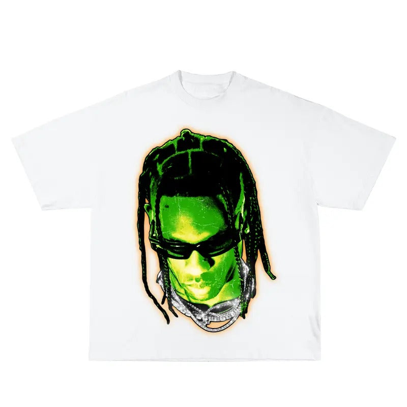 Trav RAPSTAR Inspired Vintage Heavy Cotton Basketball - Adult & Kids T-Shirts, Sweatshirts & Hoodies apparel design preview 1
