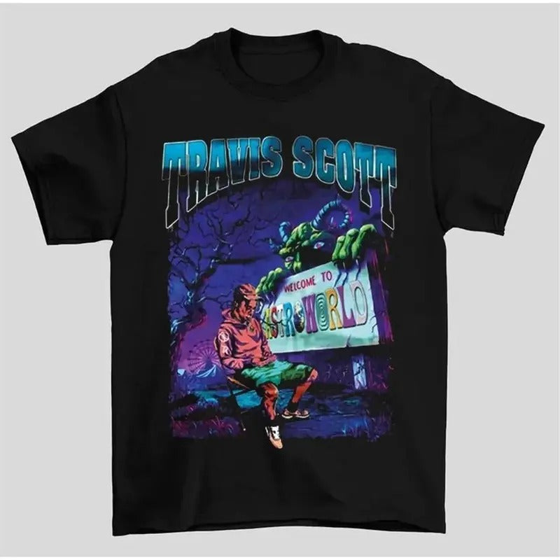 Travis S Welcome Astroworld Cactus Hip Hop Rap 90s - Adult & Kids T-Shirts, Sweatshirts & Hoodies apparel design preview 1