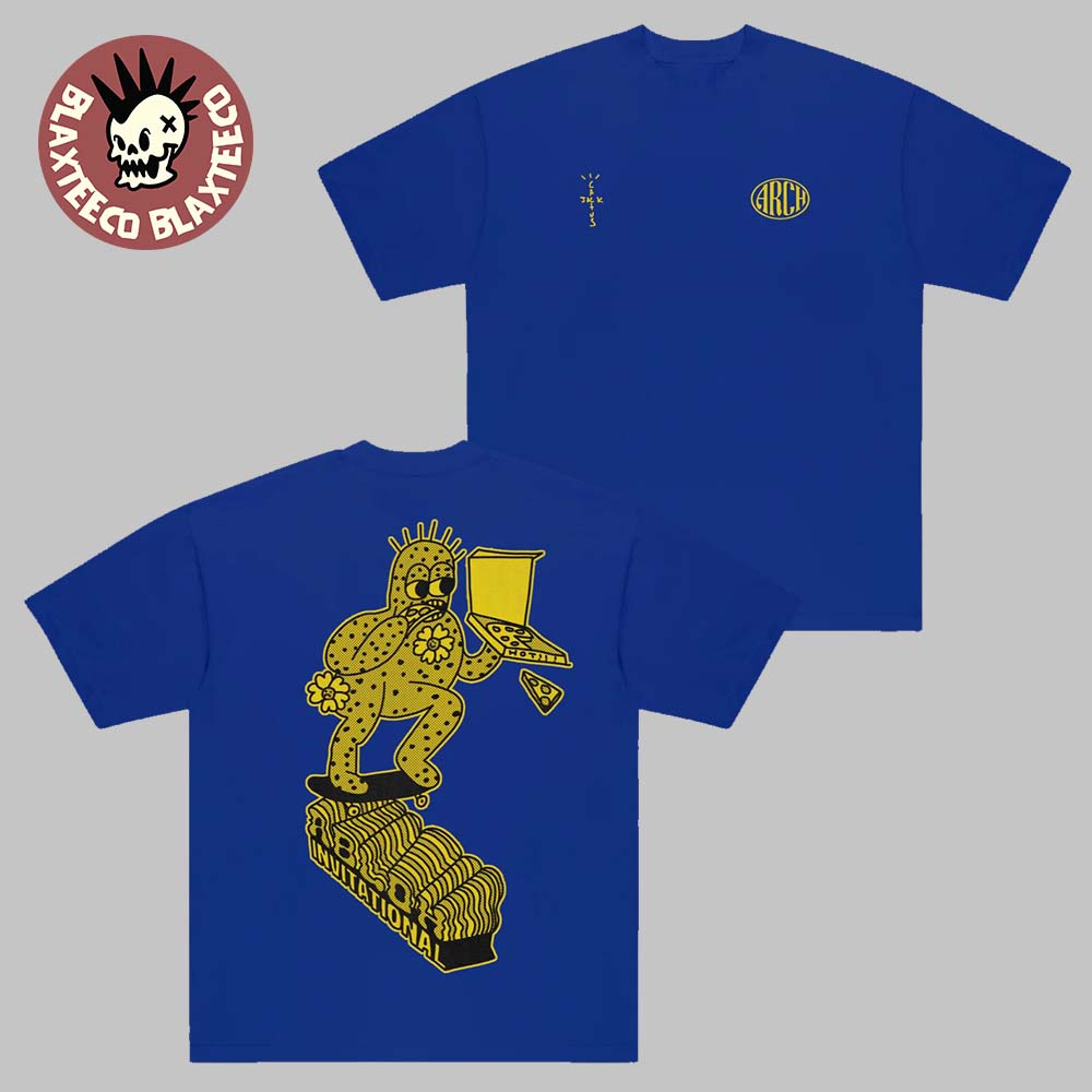 Travis Scott Cactus Jack X Virgil Abloh Arch Skate - Adult & Kids T-Shirts, Sweatshirts & Hoodies apparel design preview 1