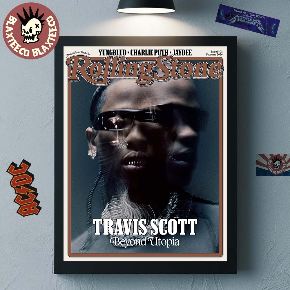 Travis Scott Graces The Cover Of Rolling Stone - Adult & Kids T-Shirts, Sweatshirts & Hoodies apparel design preview 1