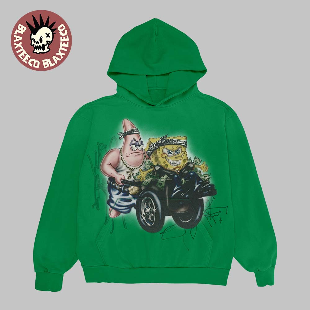 Travis Scott X Spongebob Collection Strongebob And - Adult & Kids T-Shirts, Sweatshirts & Hoodies apparel design preview 1