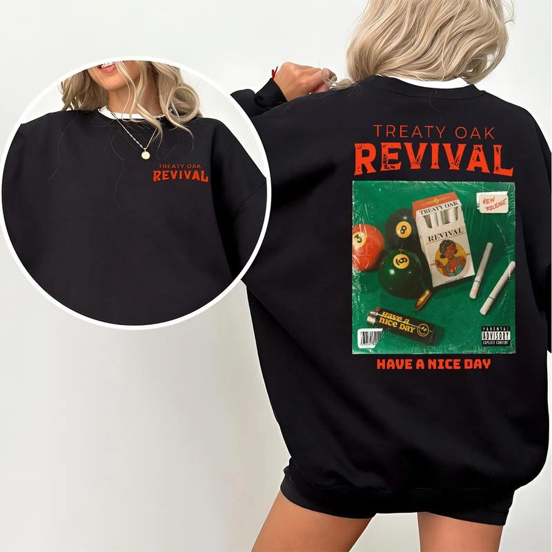 Treaty Oak Revival 2 Sided Band Top Menswear - Adult & Kids T-Shirts, Sweatshirts & Hoodies apparel design preview 1