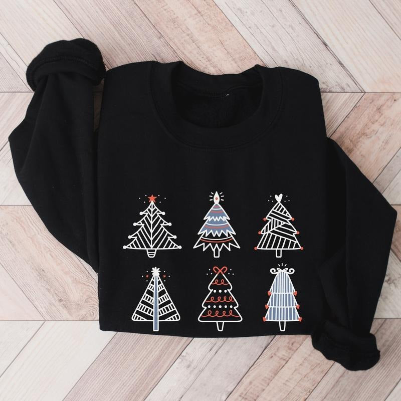 Tree Xmas Celebration Christian Winter Season - Adult & Kids T-Shirts, Sweatshirts & Hoodies apparel design preview 1