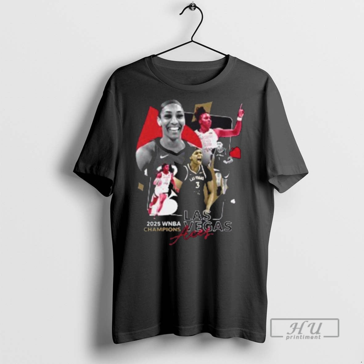 Trending Aja Wilson Las Vegas Aces 2025 Wnba - Adult & Kids T-Shirts, Sweatshirts & Hoodies apparel design preview 1