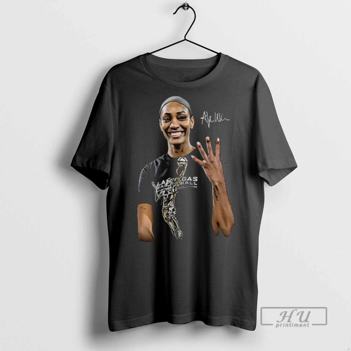 Trending Aja Wilson Las Vegas Aces Wnba Basketball - Adult & Kids T-Shirts, Sweatshirts & Hoodies apparel design preview 1