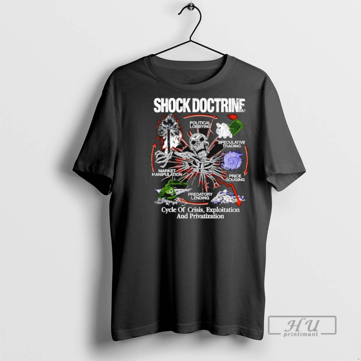 Trending Hasana Shock Doctrine Cycle Of Apocalypse - Adult & Kids T-Shirts, Sweatshirts & Hoodies apparel design preview 1