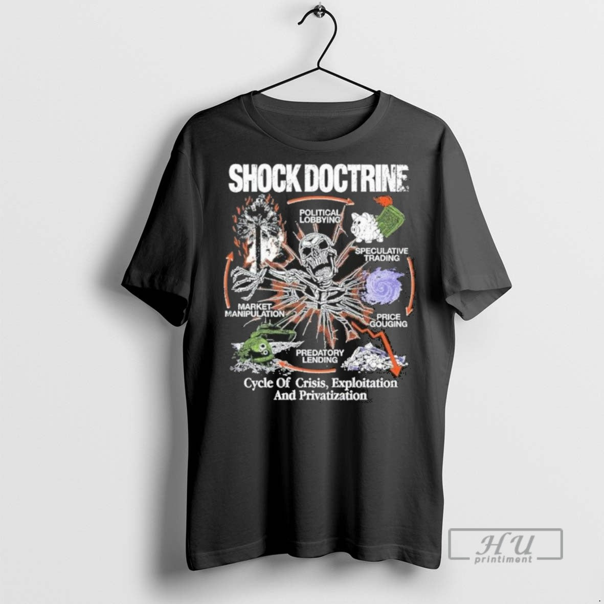 Trending Hasanabi Piker Shock Doctrine Cycle Of - Adult & Kids T-Shirts, Sweatshirts & Hoodies apparel design preview 1