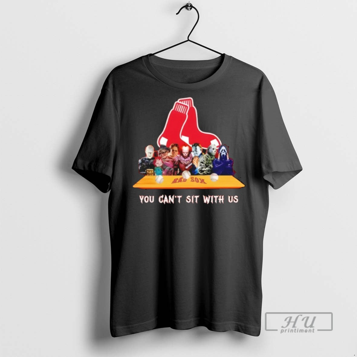 Trending Horror Movie Characters You Cant Sit With Us - Adult & Kids T-Shirts, Sweatshirts & Hoodies apparel design preview 1