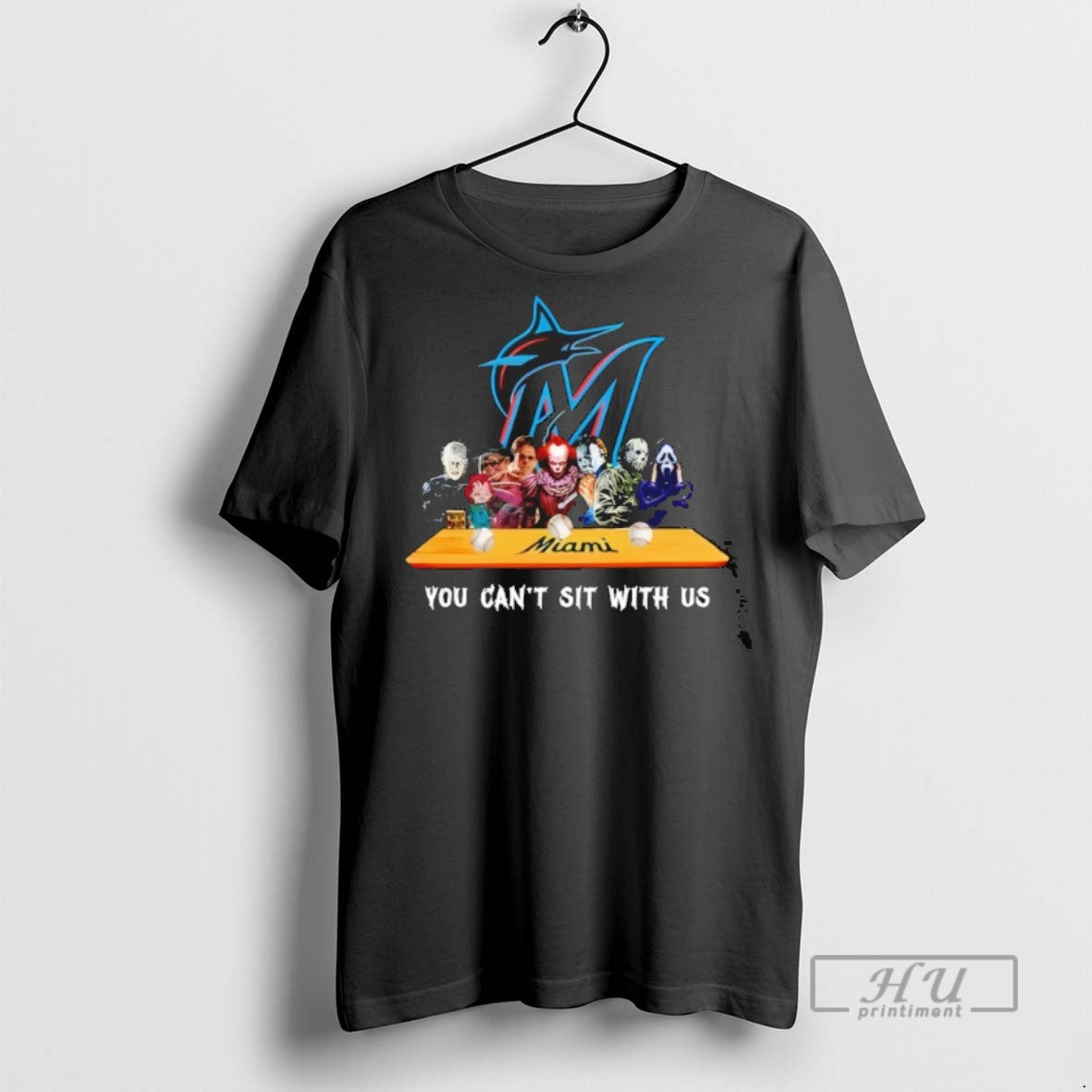 Trending Horror Movie Characters You Cant Sit With Us - Adult & Kids T-Shirts, Sweatshirts & Hoodies apparel design preview 1