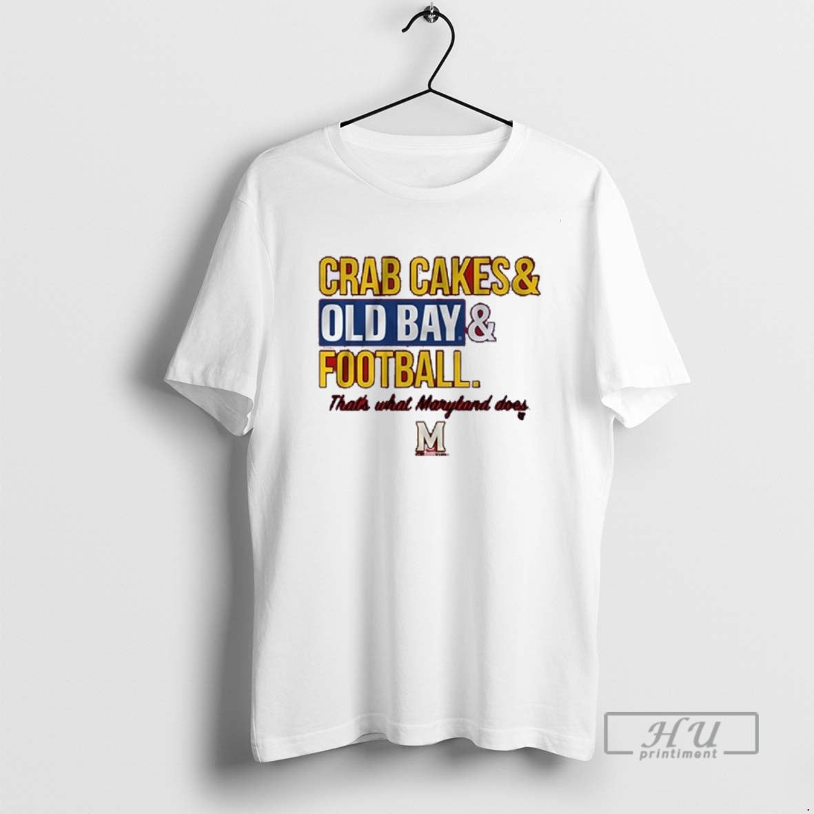 Trending Maryland Terrapins Crab Cakes And Old Bay - Adult & Kids T-Shirts, Sweatshirts & Hoodies apparel design preview 1