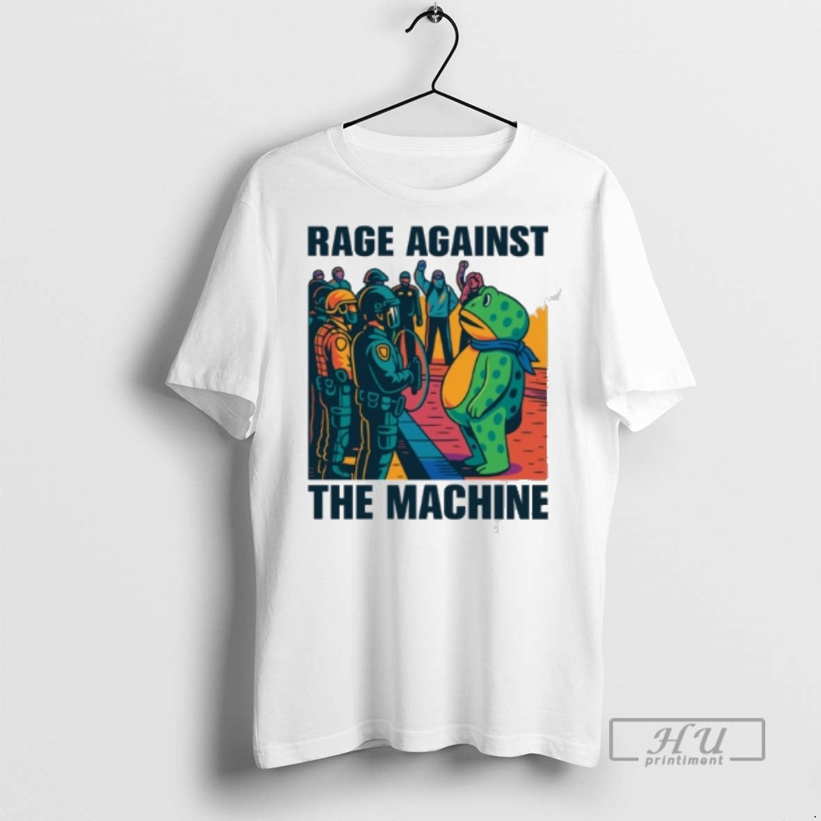 Trending Rage Against The Machine Protest Frog - Adult & Kids T-Shirts, Sweatshirts & Hoodies apparel design preview 1