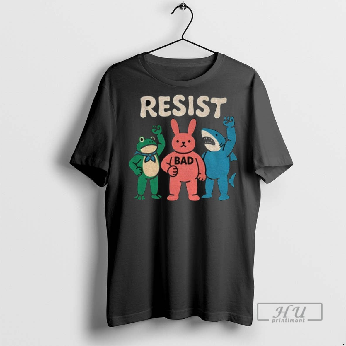 Trending Resist Portland Frog And Friends Graphic - Adult & Kids T-Shirts, Sweatshirts & Hoodies apparel design preview 1