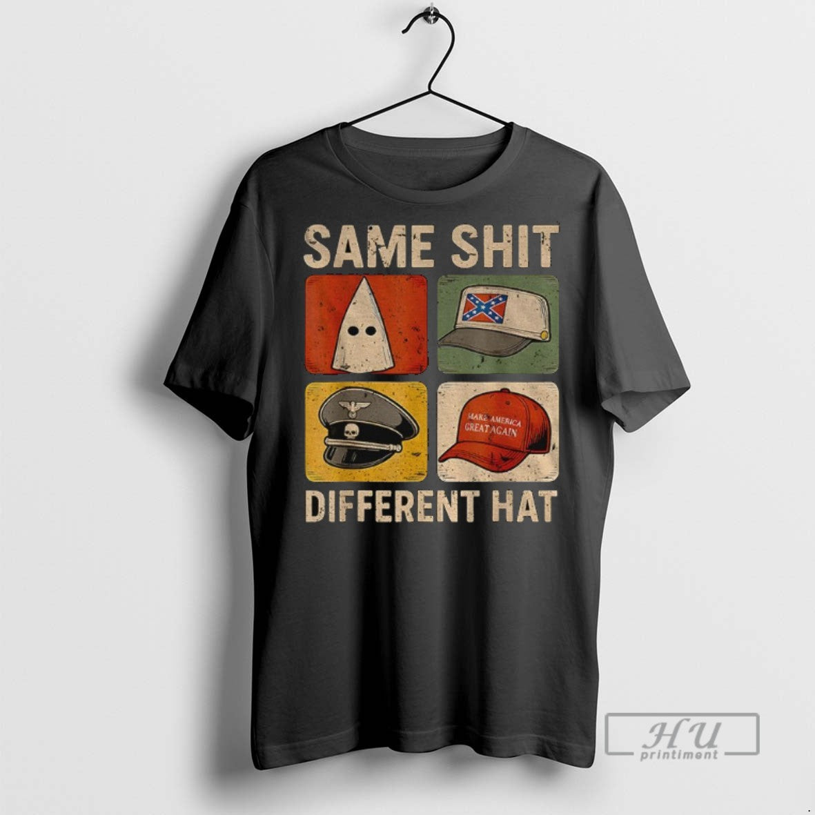 Trending Same Shit Different Hat Dark Humor Statement - Adult & Kids T-Shirts, Sweatshirts & Hoodies apparel design preview 1