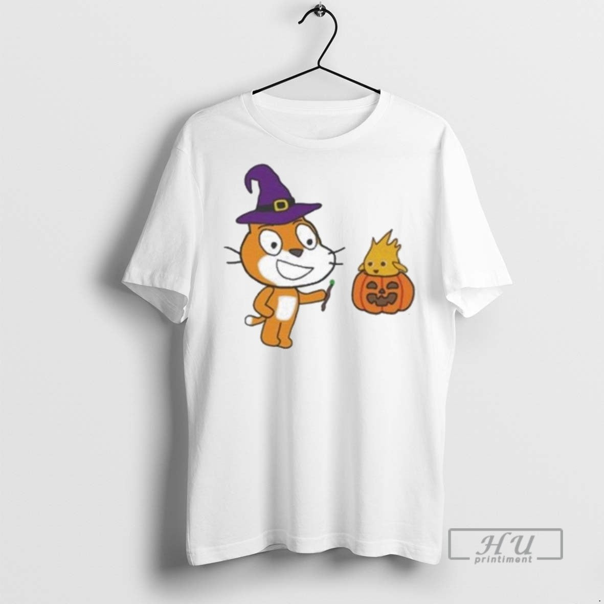 Trending Scratch Cat Halloween Graphic - Adult & Kids T-Shirts, Sweatshirts & Hoodies apparel design preview 1