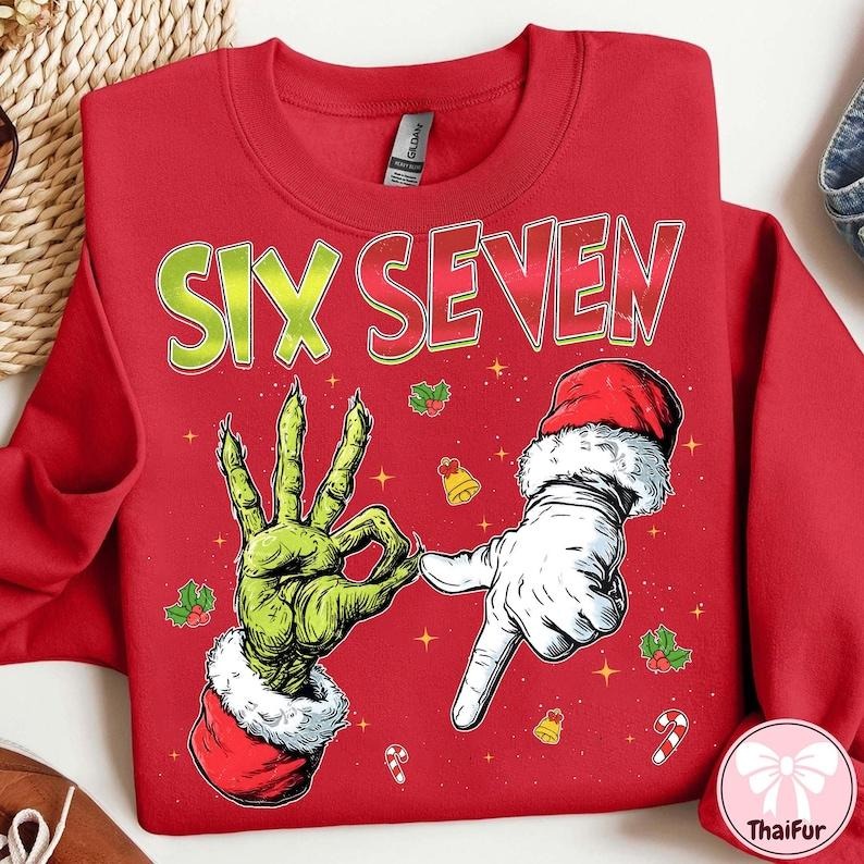 Trending Six Seven Funny Mean Guy Viral 6 7 Joke - Adult & Kids T-Shirts, Sweatshirts & Hoodies apparel design preview 1