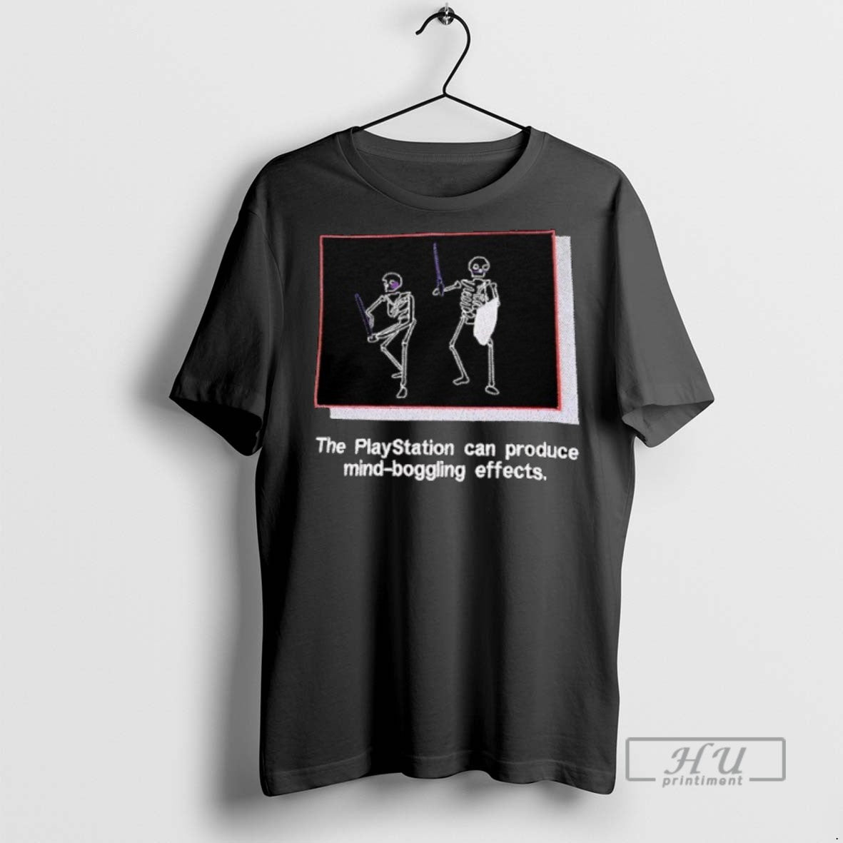 Trending Skeleton The Play Station Can Process Mind - Adult & Kids T-Shirts, Sweatshirts & Hoodies apparel design preview 1