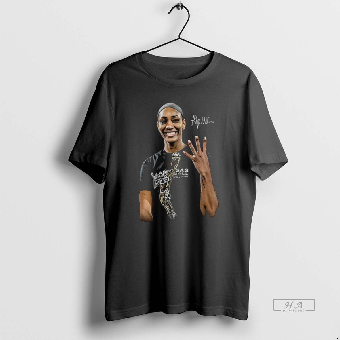 Trendy Aja Wilson Las Vegas Aces Wnba Basketball 2025 - Adult & Kids T-Shirts, Sweatshirts & Hoodies apparel design preview 1