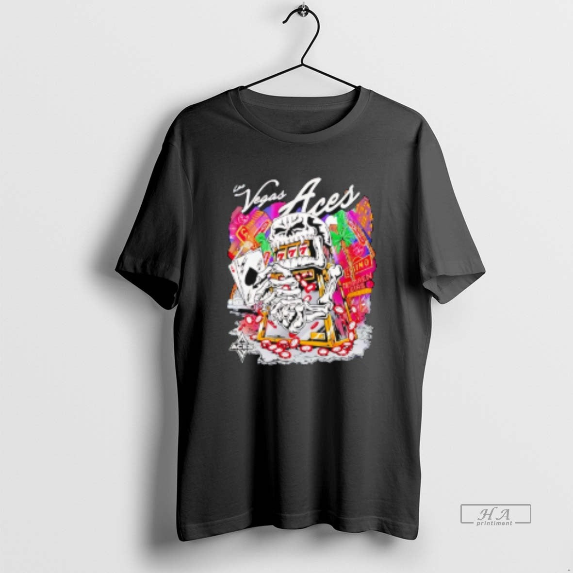 Trendy Aja Wilson Wearing Las Vegas Aces Slot Machine - Adult & Kids T-Shirts, Sweatshirts & Hoodies apparel design preview 1